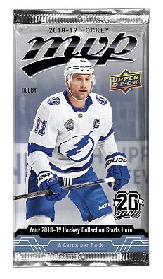2018 - 19 Upper Deck MVP Hockey Hobby Box Pack (1 Random Pack) - GamesLand Canada