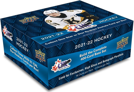 2021 - 22 UPPER DECK CHL Hockey Hobby Box - GamesLand Canada