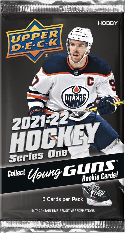 2021 - 22 UPPER DECK SERIES 1 HOCKEY HOBBY BOX PACK (1 RANDOM PACK) - GamesLand Canada