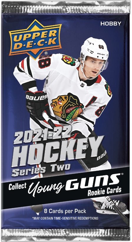 2021 - 22 UPPER DECK SERIES 2 HOCKEY HOBBY BOX PACK (1 RANDOM PACK) - GamesLand Canada