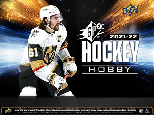 2021 - 22 UPPER DECK SPX HOCKEY HOBBY BOX - GamesLand Canada