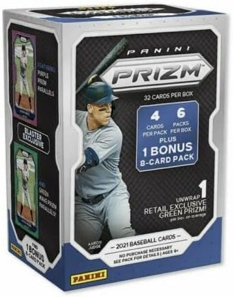 2021 Panini Prizm Baseball 7 - Pack Blaster Box (Green Prizms!) - GamesLand Canada