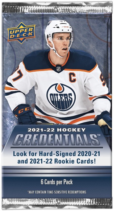 2021/22 Upper Deck Credentials Hockey Hobby Box - GamesLand Canada