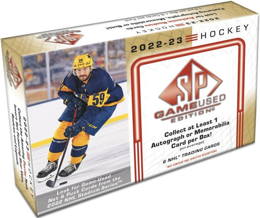 2022 - 23 UPPER DECK SP GAME USED HOCKEY HOBBY BOX - GamesLand Canada