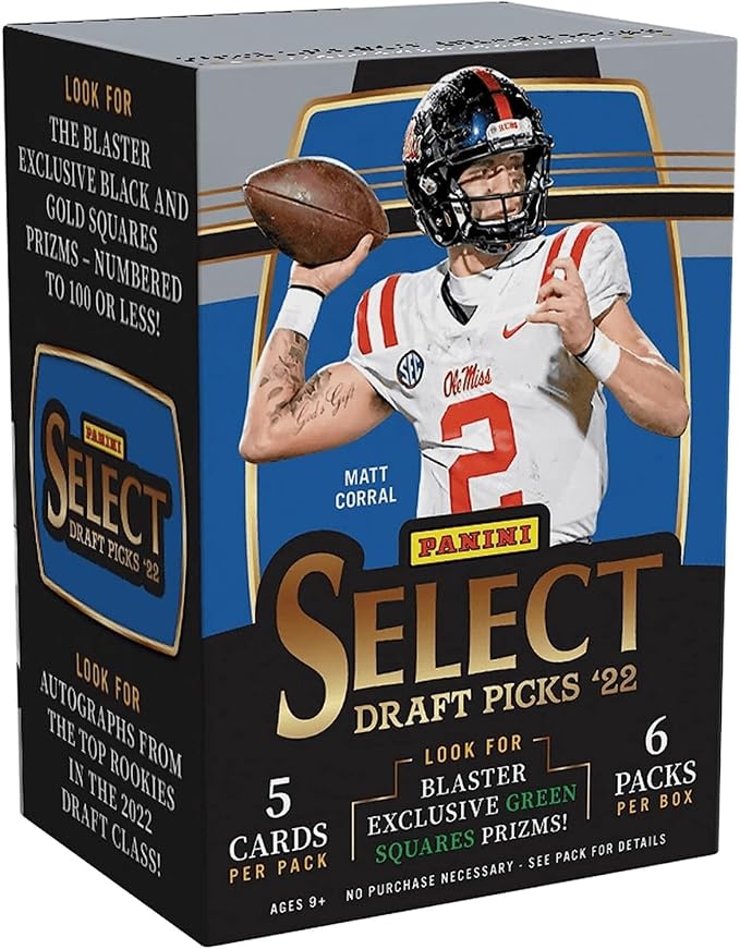2022 Panini Select Football Draft Picks Blaster Box - GamesLand Canada