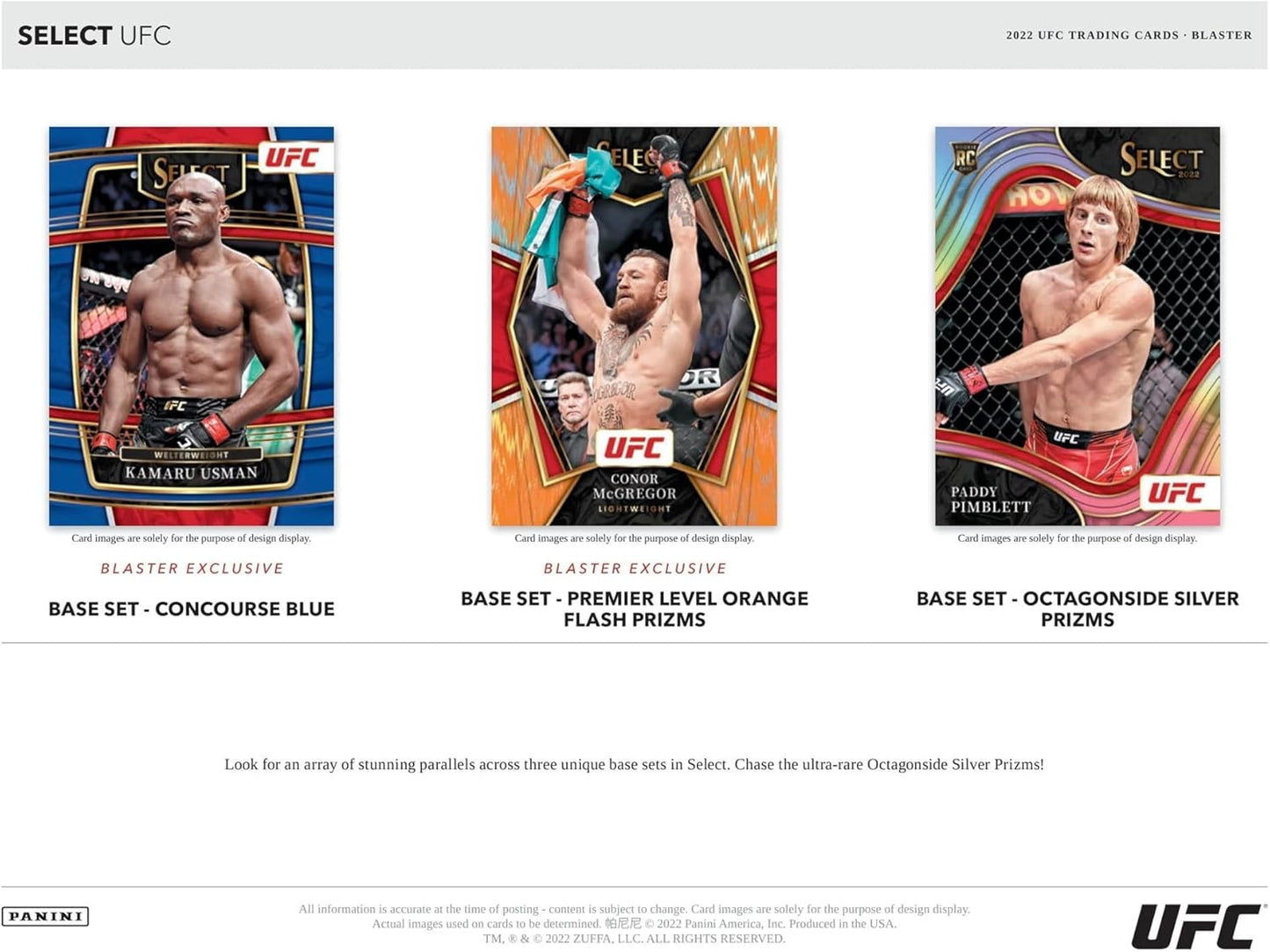 2022 Panini Select UFC Blaster Box - GamesLand Canada