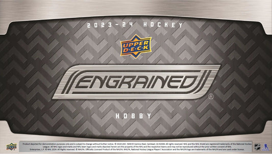 2023 - 24 UPPER DECK ENGRAINED HOCKEY HOBBY BOX - GamesLand Canada