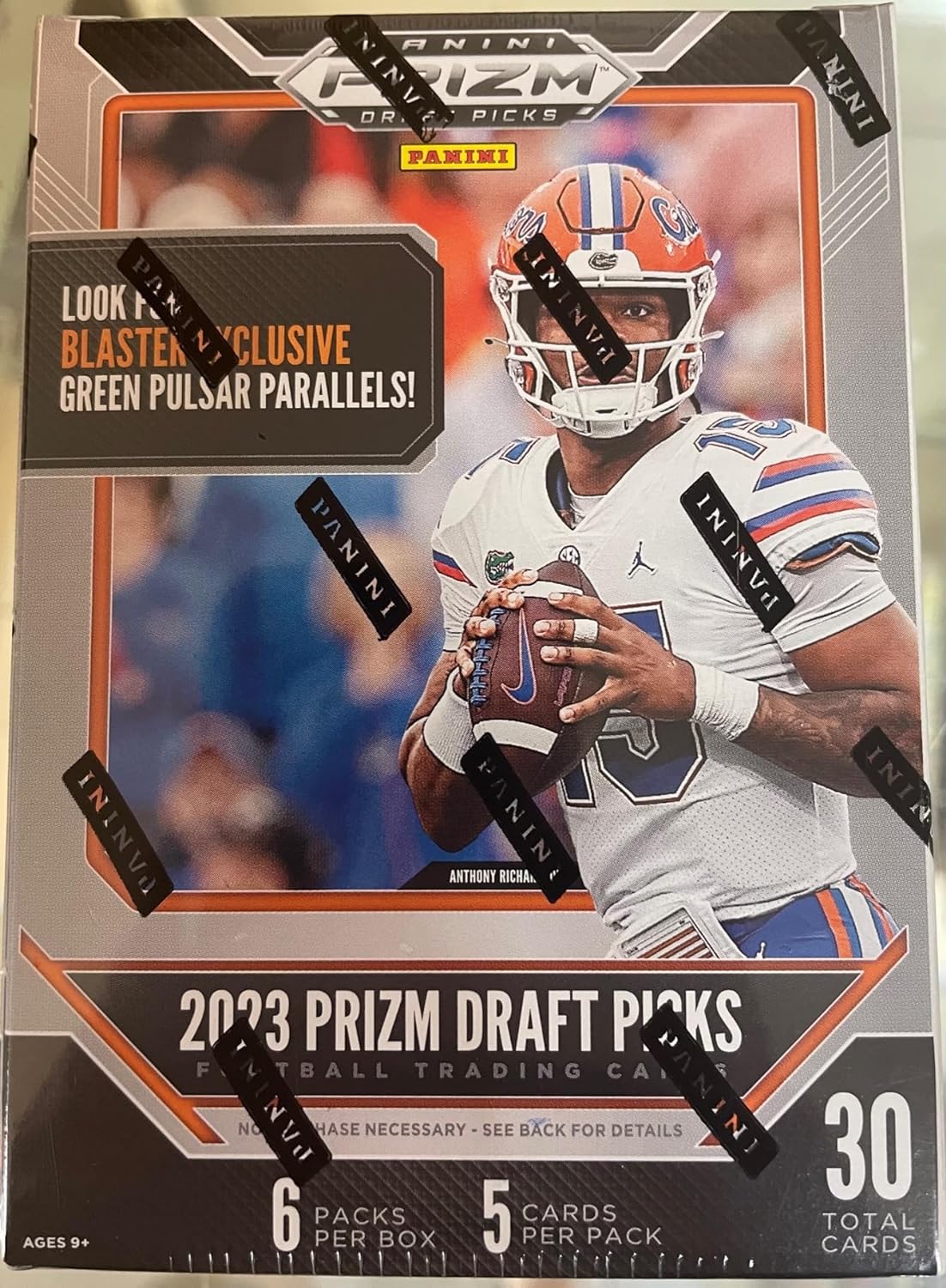 2023 Panini Prizm Draft Picks Football 6 - Pack Blaster Box (Green Pulsar Parallels!) - GamesLand Canada
