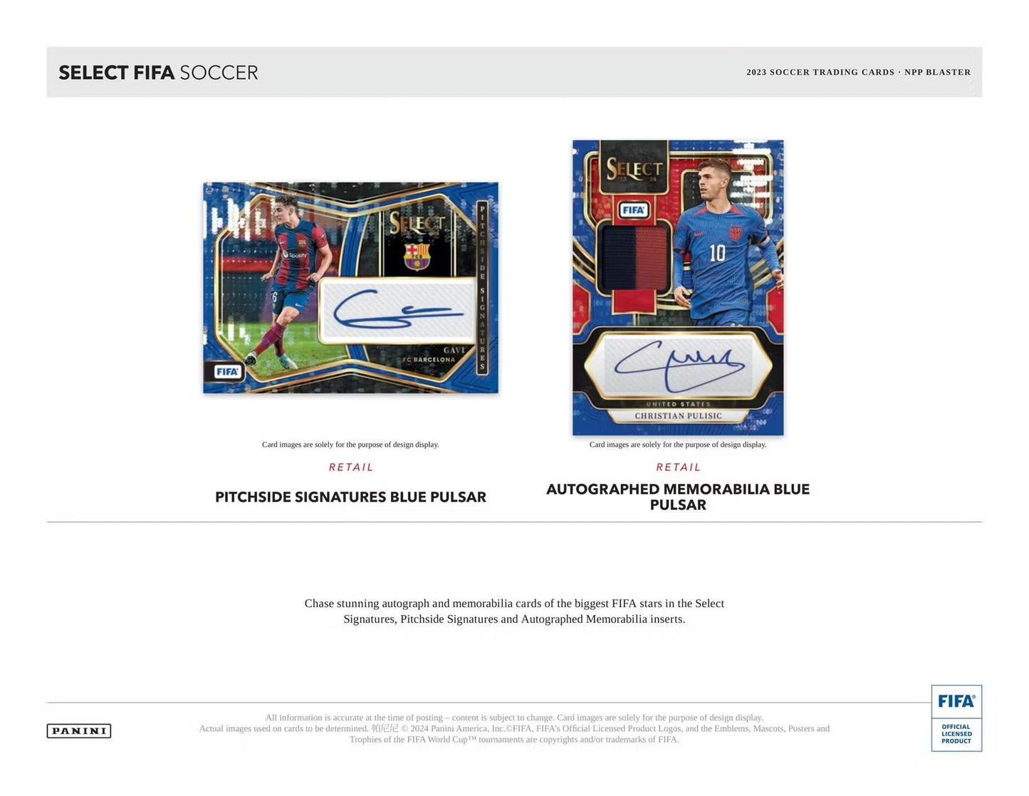 2023/24 Panini Select FIFA Soccer 6 - Pack Blaster Box - GamesLand Canada