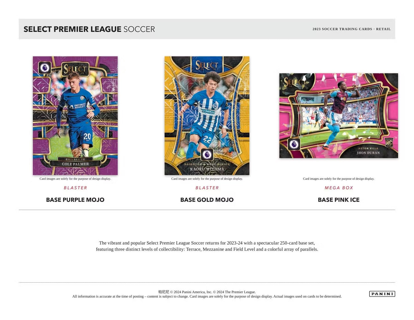 2023/24 Panini Select Premier League EPL Soccer 6 - Pack Blaster Box - GamesLand Canada