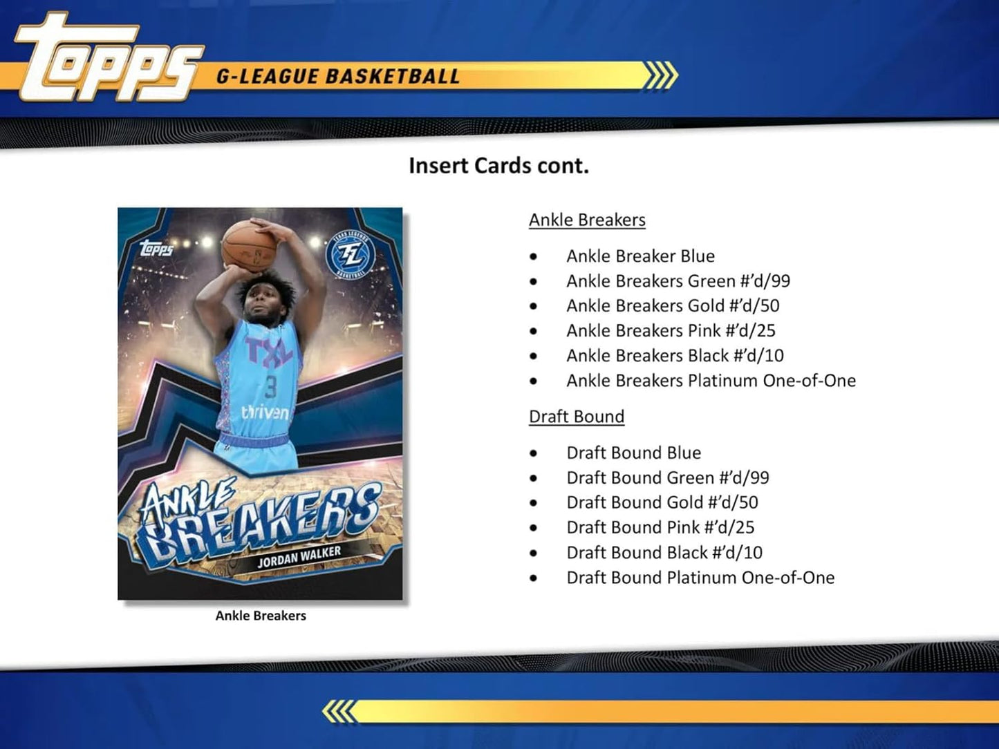2023/24 Topps G - League Basketball Hobby Box - GamesLand Canada