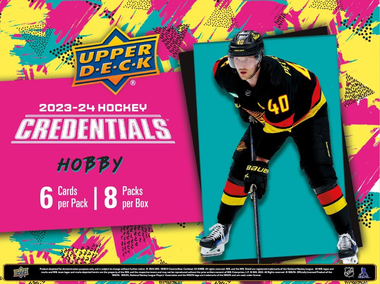 2023/24 Upper Deck Credentials Hockey Hobby Box - GamesLand Canada