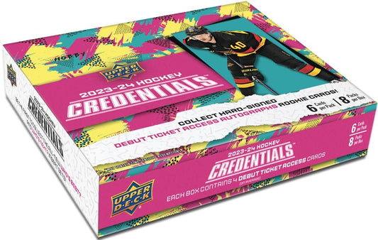2023/24 Upper Deck Credentials Hockey Hobby Box - GamesLand Canada