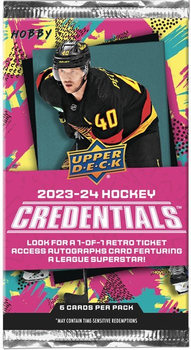 2023/24 Upper Deck Credentials Hockey Hobby Box - GamesLand Canada