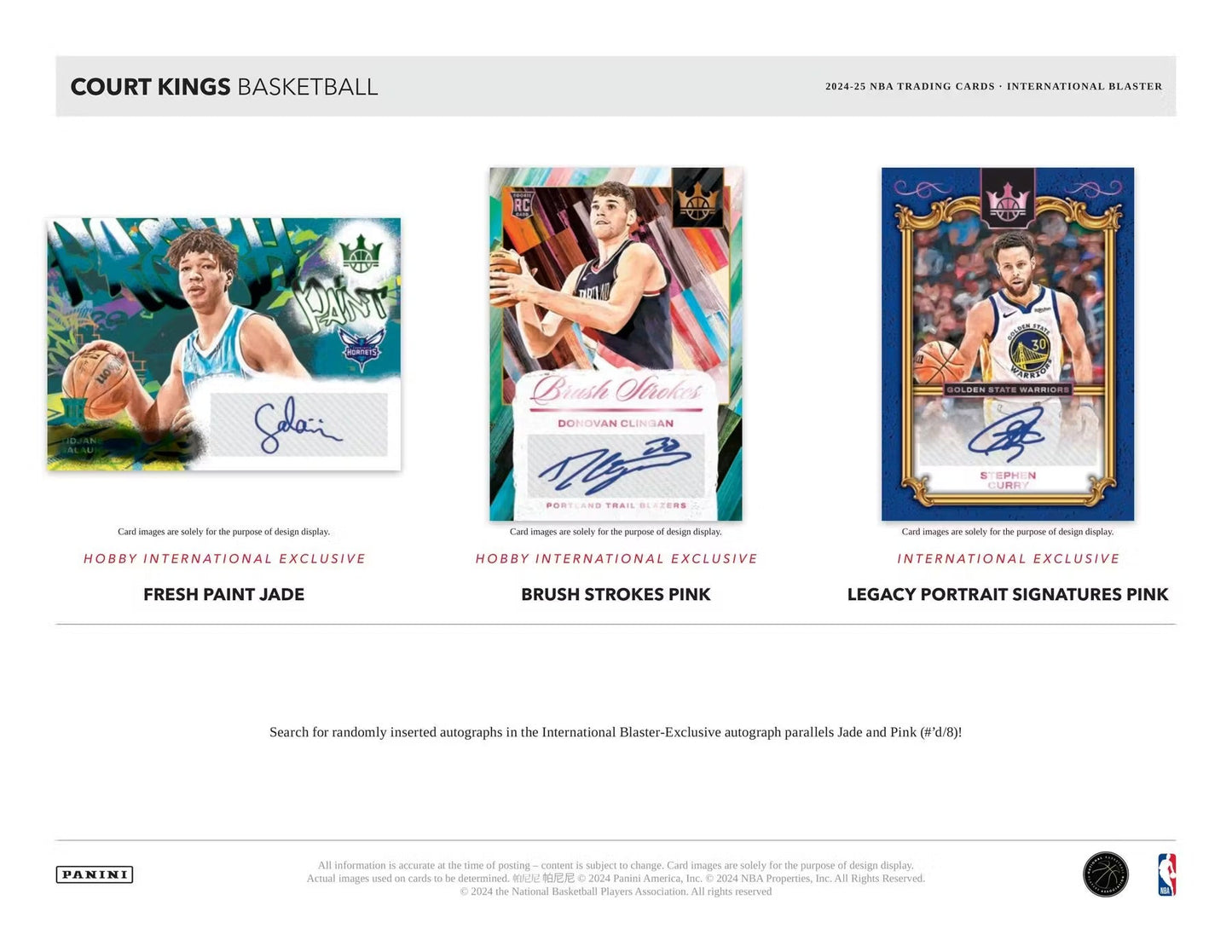 2024 - 25 Panini Court Kings Basketball International Blaster Box - GamesLand Canada