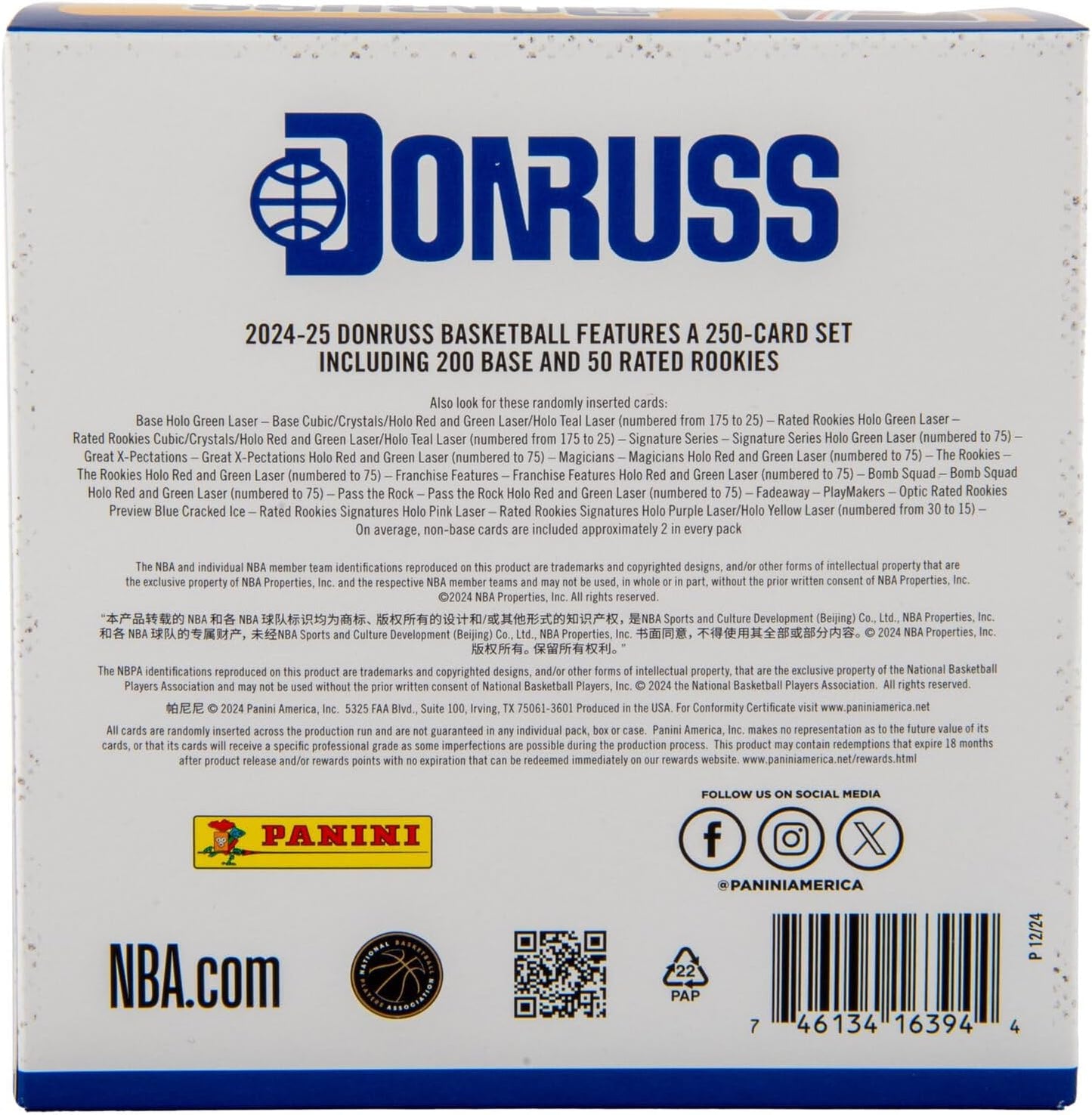 2024 - 25 Panini Donruss Basketball Mega Box - GamesLand Canada