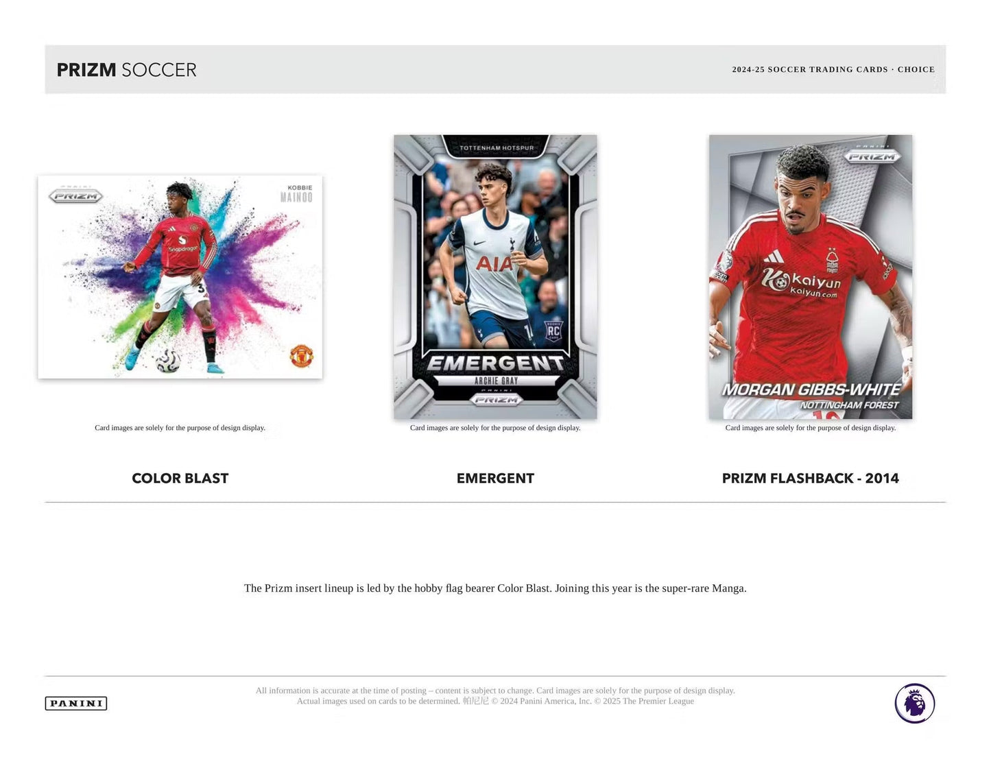 2024 - 25 Panini Prizm EPL English Premier League Soccer Choice Box - GamesLand Canada