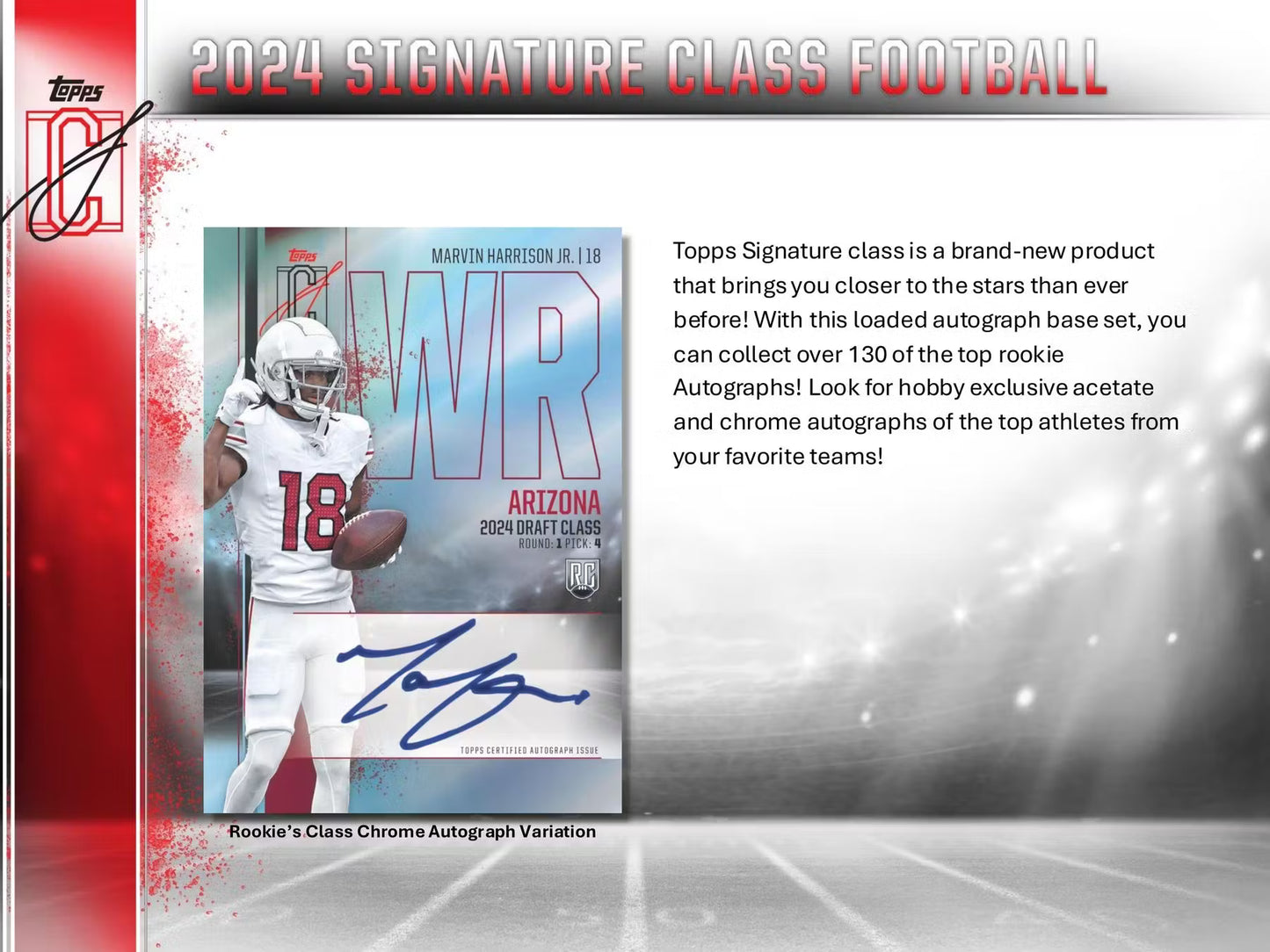 2024 Topps Signature Class Football Mega Box