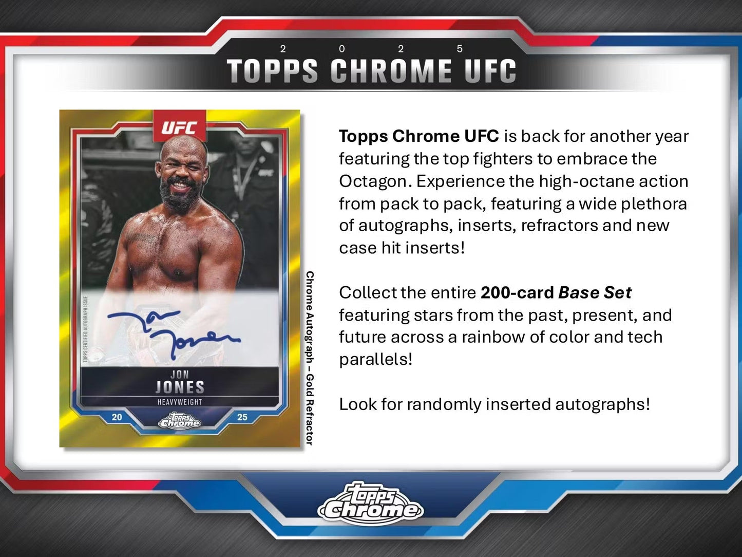 2025 Topps Chrome UFC 6 - Pack Blaster Box - GamesLand Canada