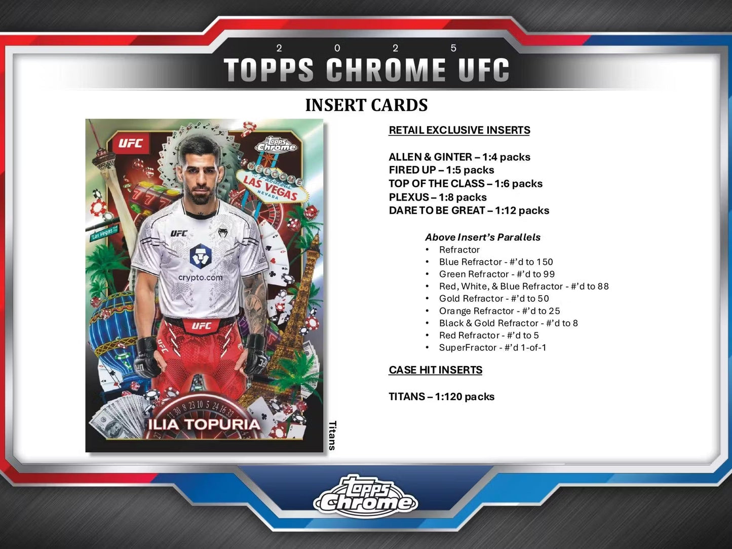 2025 Topps Chrome UFC Mega Box - GamesLand Canada