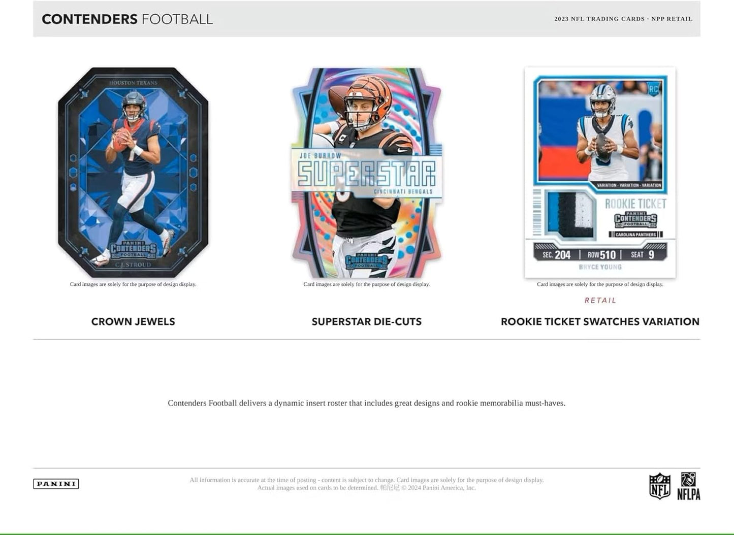 2023 Panini Contenders Football 5-Pack Blaster Box