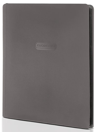 EVORETRO 9-Pocket Zip-Up Trading Card Binder for 360 cards
