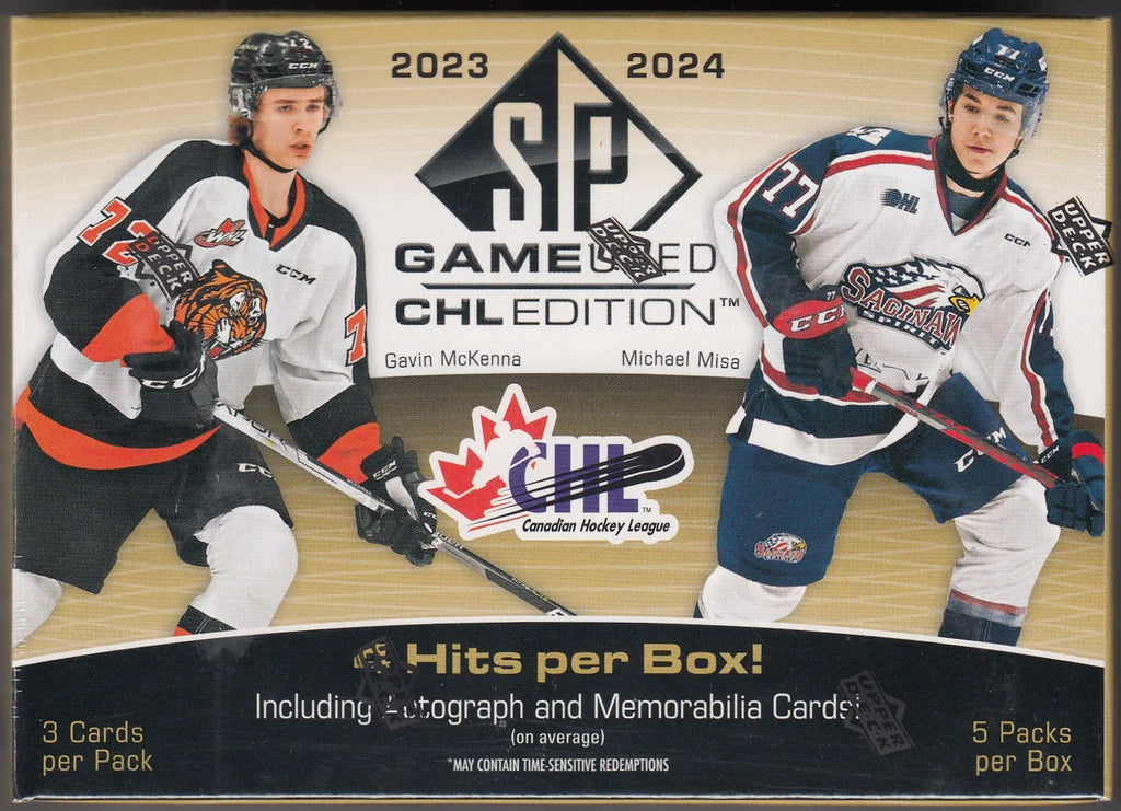 2023-24 Upper Deck CHL SP Game Used Hockey Hobby Box