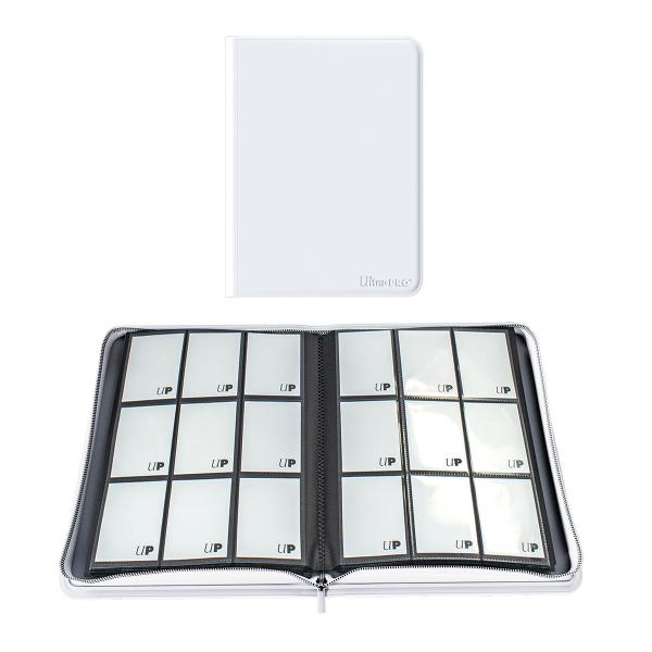 PRO BINDER 9 POCKET VIVID ZIPPERED WHITE