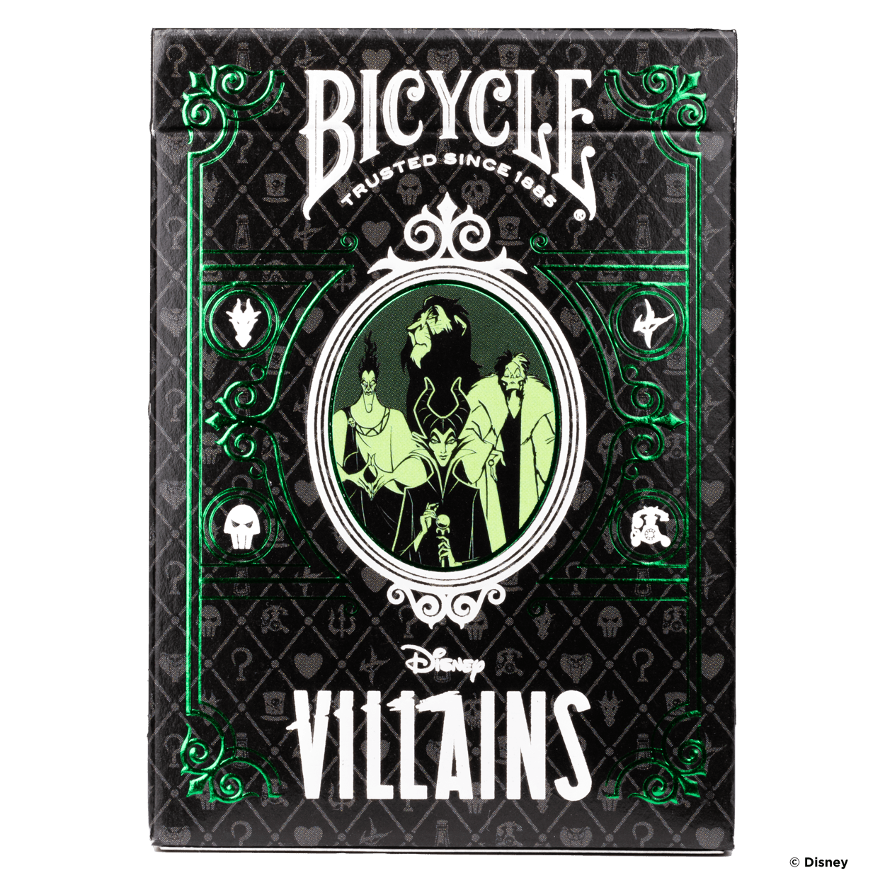 BICYCLE Disney Villains Inspired Playing Cards - Green - GamesLand Canada