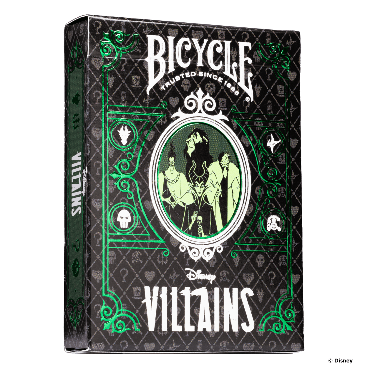 BICYCLE Disney Villains Inspired Playing Cards - Green - GamesLand Canada