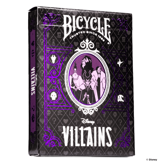 BICYCLE Disney Villains Inspired Playing Cards - Purple - GamesLand Canada