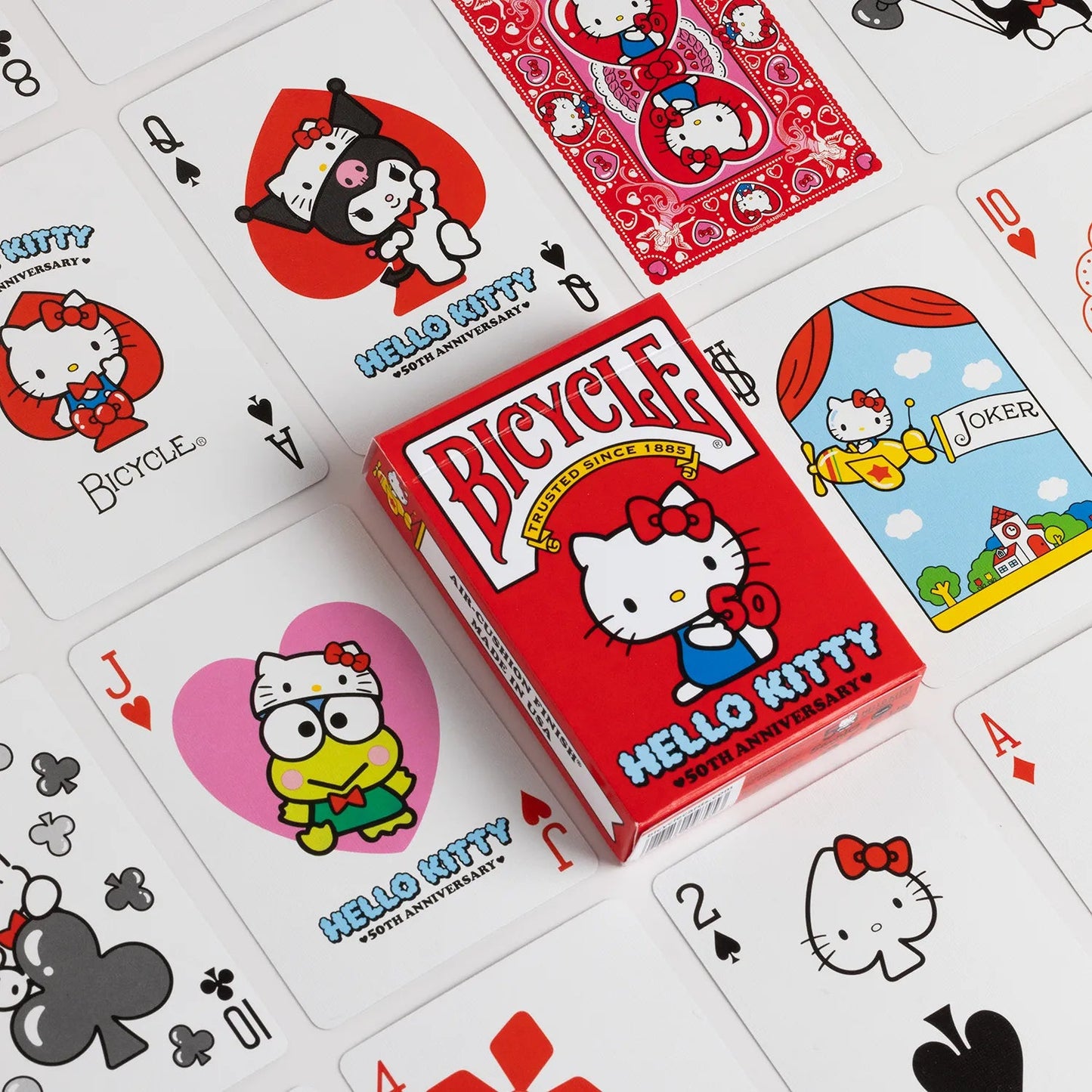 Bicycle Hello Kitty 50th Anniversary Playing Cards - GamesLand Canada