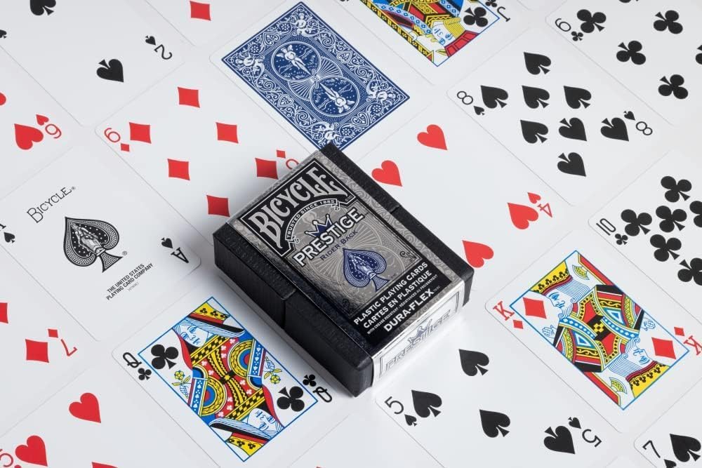 Bicycle Plastic Dura - Flex Prestige Playing Cards - Blue - GamesLand Canada