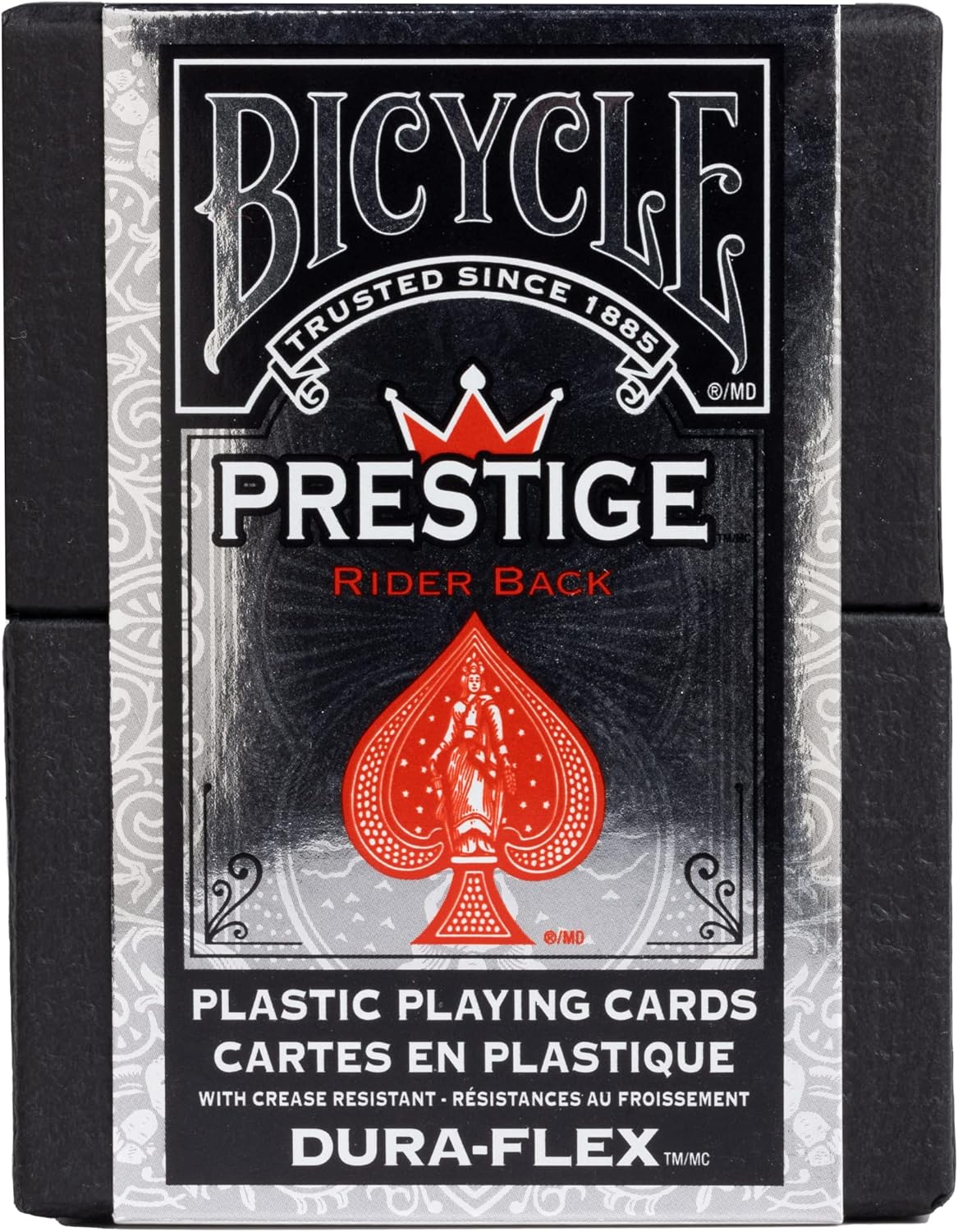 Bicycle Plastic Dura - Flex Prestige Playing Cards - Red - GamesLand Canada