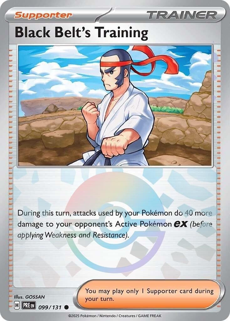 Black Belt's Training - 099/131 (Poke Ball Pattern) (099/131) (SV: Prismatic Evolutions) (PRE) - GamesLand Canada