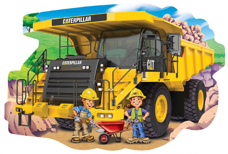 CAT: Dump Truck Giant Floor Puzzle - GamesLand Canada