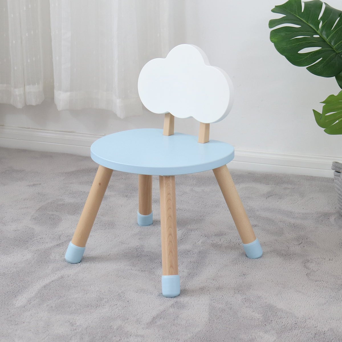 Cloud Table and Chair Set - Sky Blue - GamesLand Canada