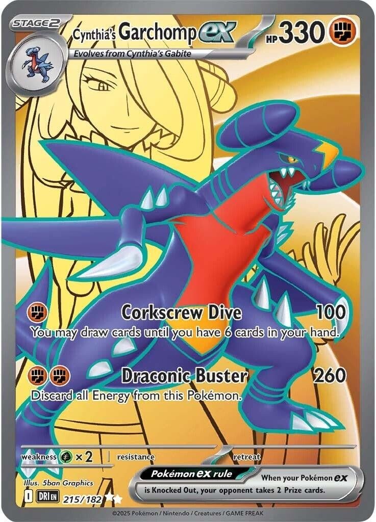 Cynthia's Garchomp ex (215/182) (DRI) - GamesLand Canada