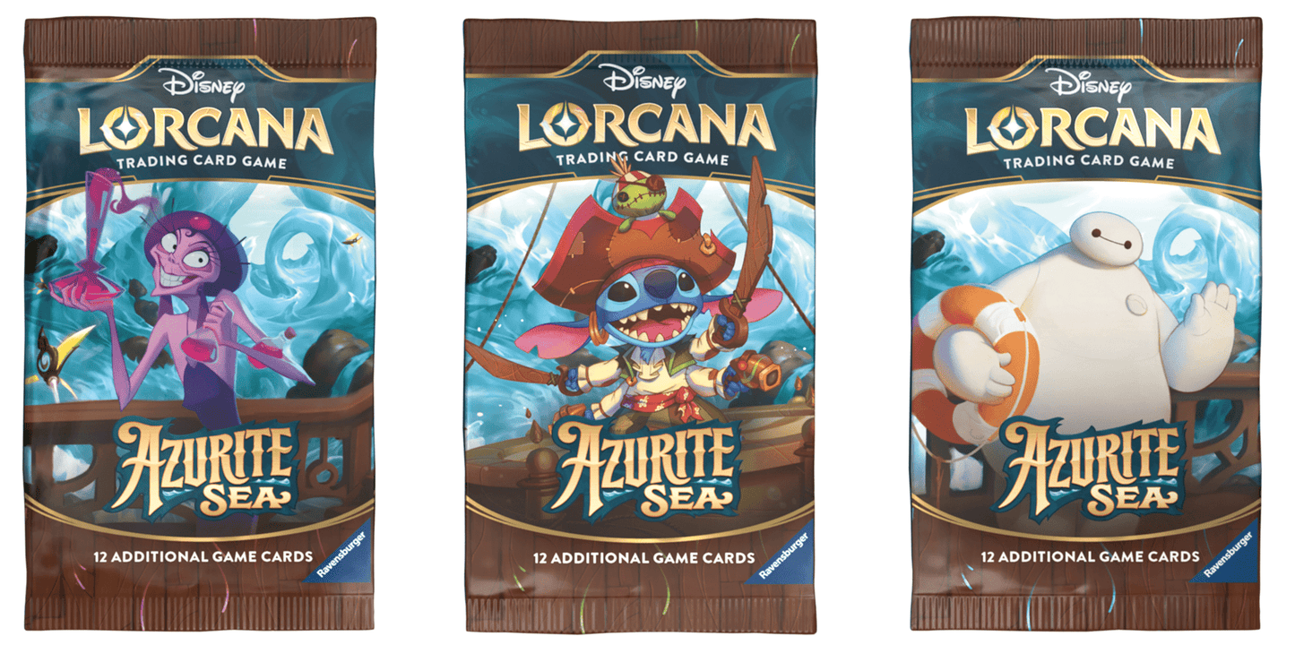 Disney Lorcana: Azurite Sea Booster Pack (1 random pack) - GamesLand Canada