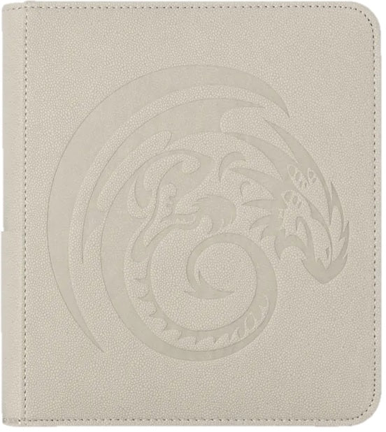DRAGON SHIELD CARD CODEX ZIPSTER BINDER SMALL WHITE - GamesLand Canada
