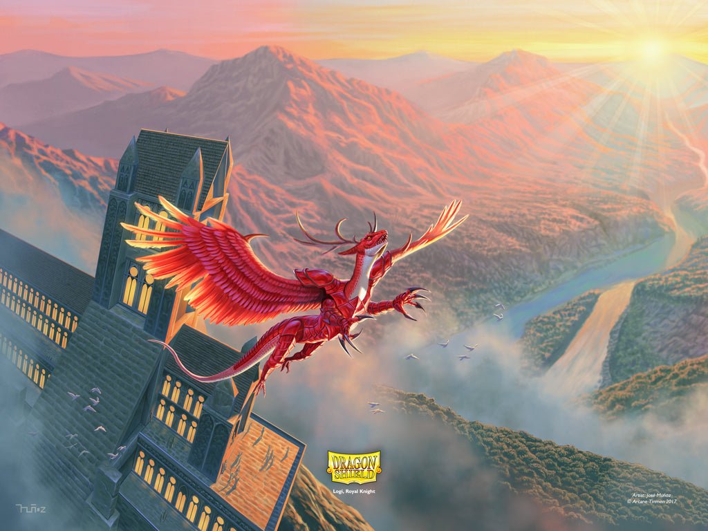 DRAGON SHIELD PLAYMAT LTD ED MATTE YELLOW Logi Royal Knight - GamesLand Canada
