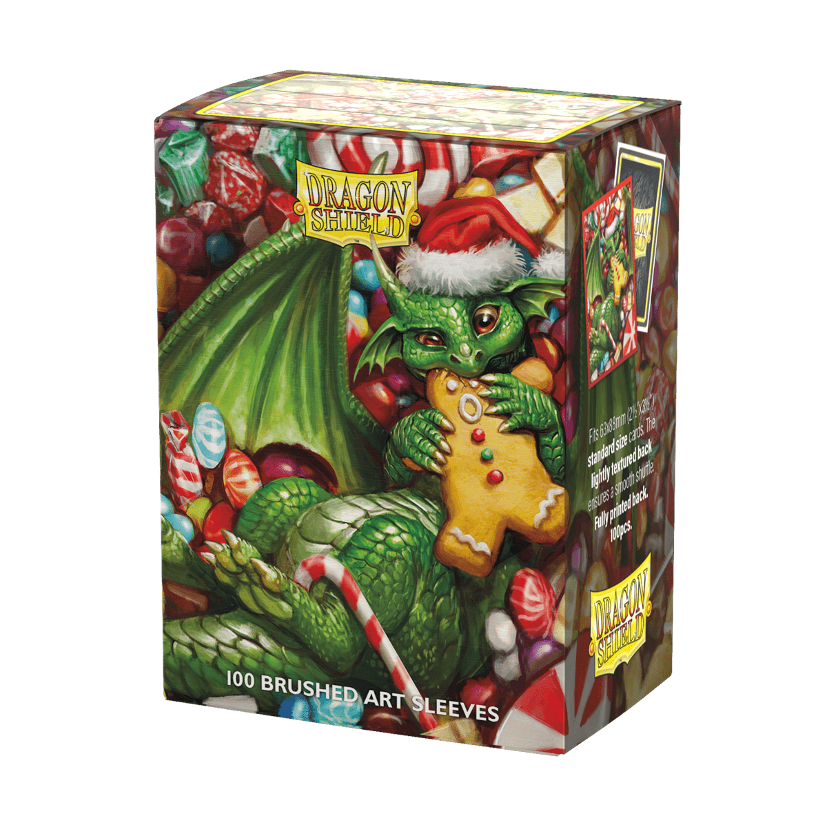 DRAGON SHIELD SLEEVES BRUSHED ART CHRISTMAS 100CT - GamesLand Canada