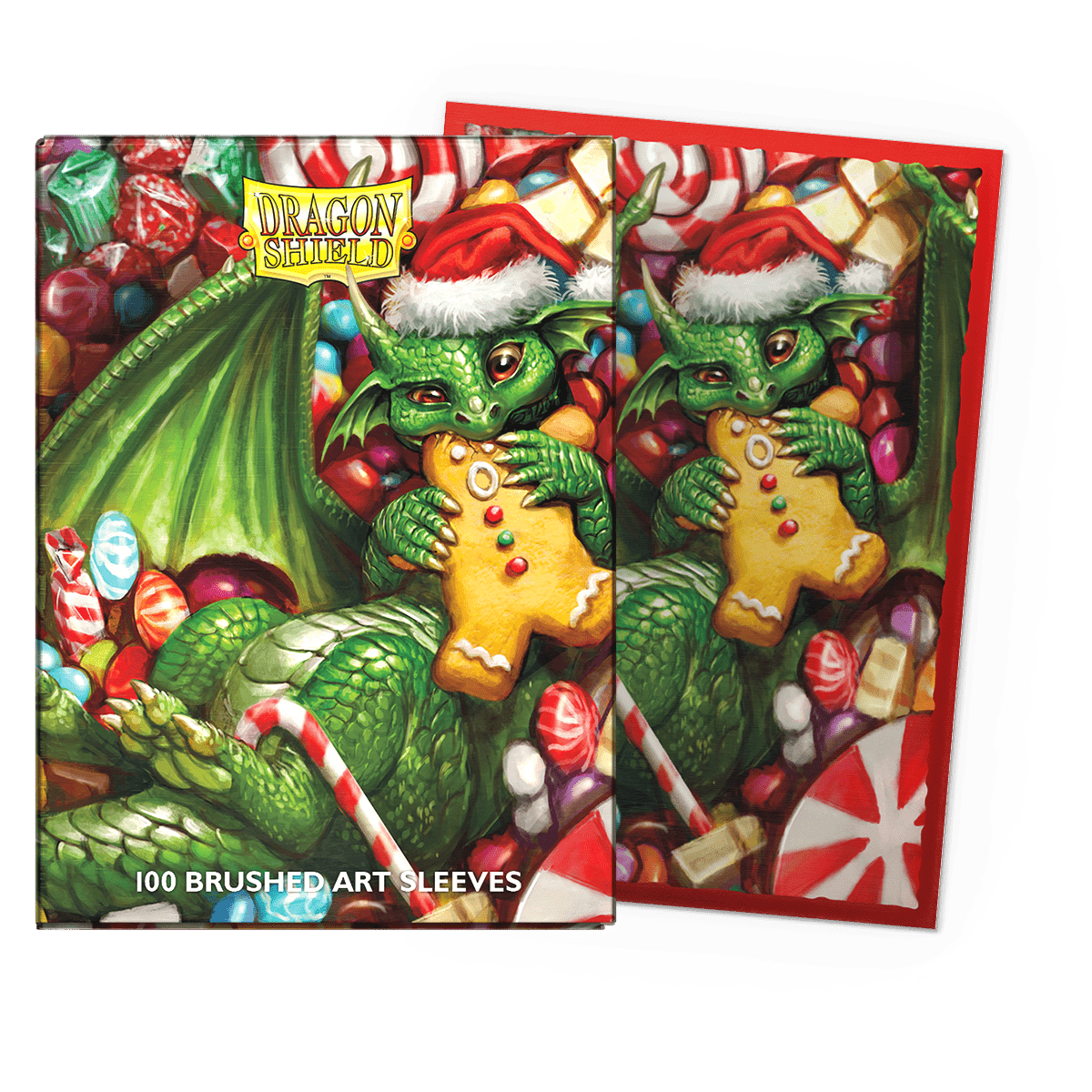 DRAGON SHIELD SLEEVES BRUSHED ART CHRISTMAS 100CT - GamesLand Canada