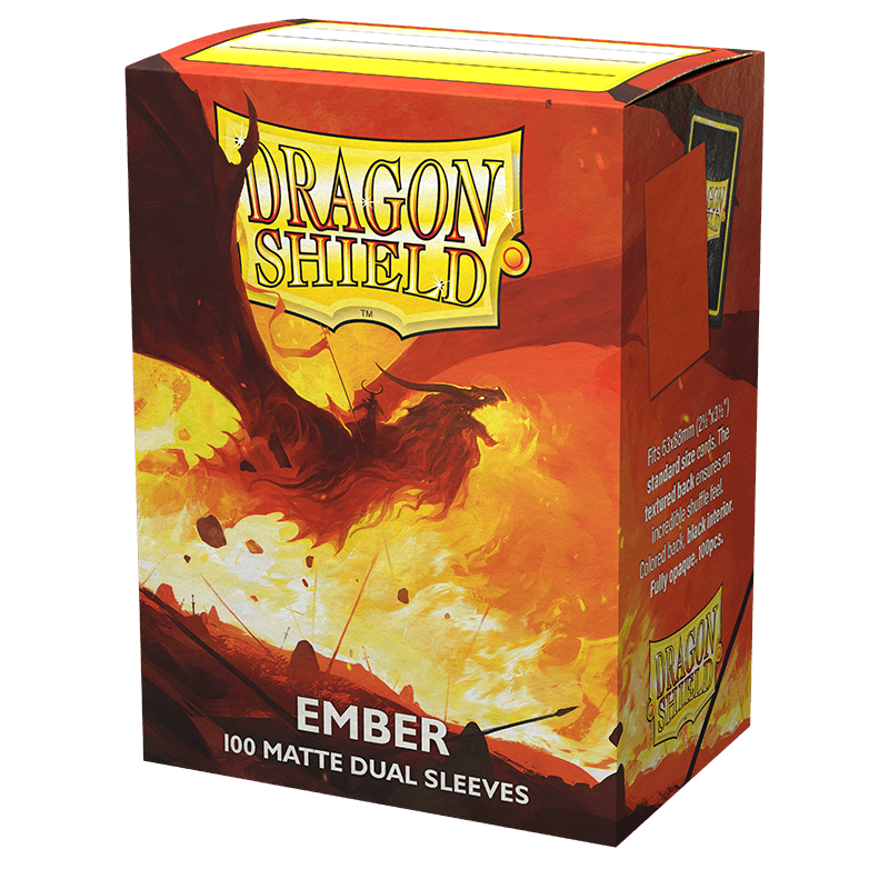 DRAGON SHIELD SLEEVES DUAL MATTE EMBER 100CT - GamesLand Canada