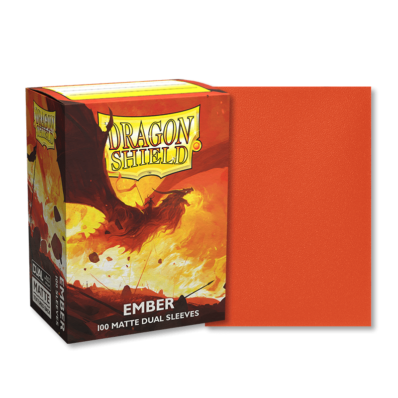 DRAGON SHIELD SLEEVES DUAL MATTE EMBER 100CT - GamesLand Canada