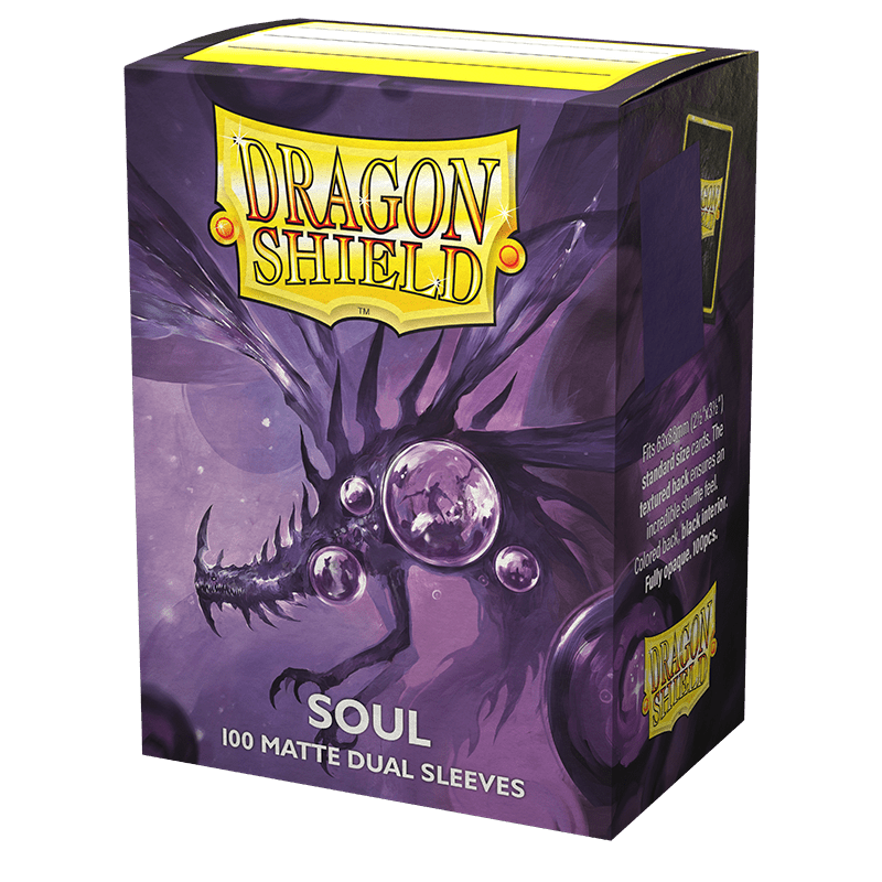 DRAGON SHIELD SLEEVES DUAL MATTE SOUL 100CT - GamesLand Canada