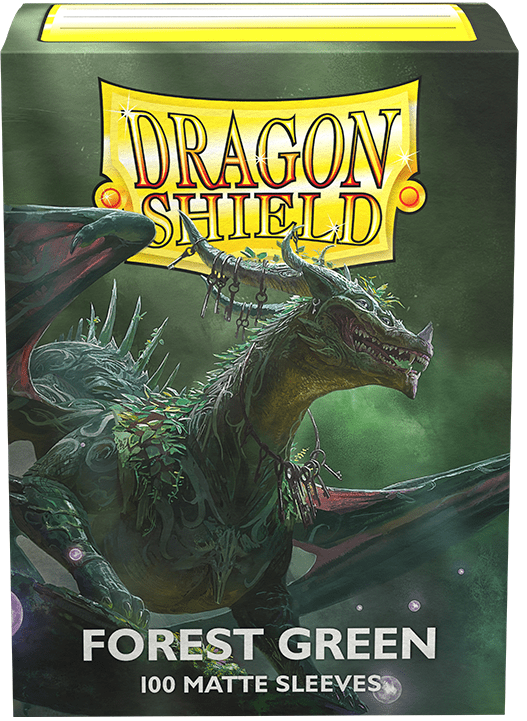 DRAGON SHIELD SLEEVES MATTE FOREST GREEN 100CT - GamesLand Canada