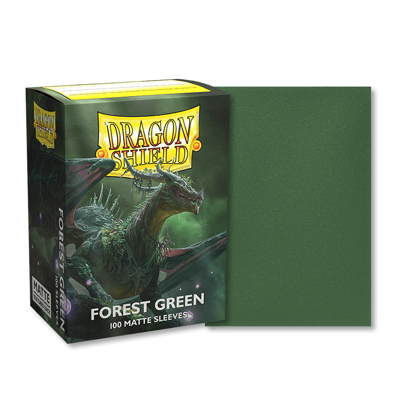 DRAGON SHIELD SLEEVES MATTE FOREST GREEN 100CT - GamesLand Canada