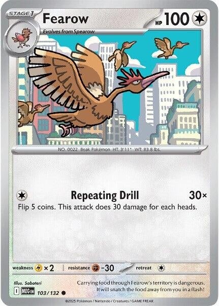 Fearow (103/132) (ME01: Mega Evolution) (MEG) - GamesLand Canada