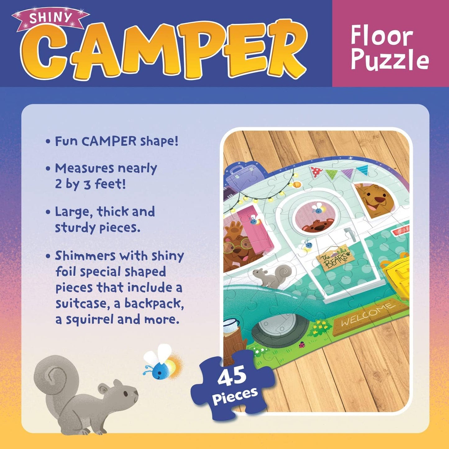 FLOOR PUZZLE CAMPER - GamesLand Canada